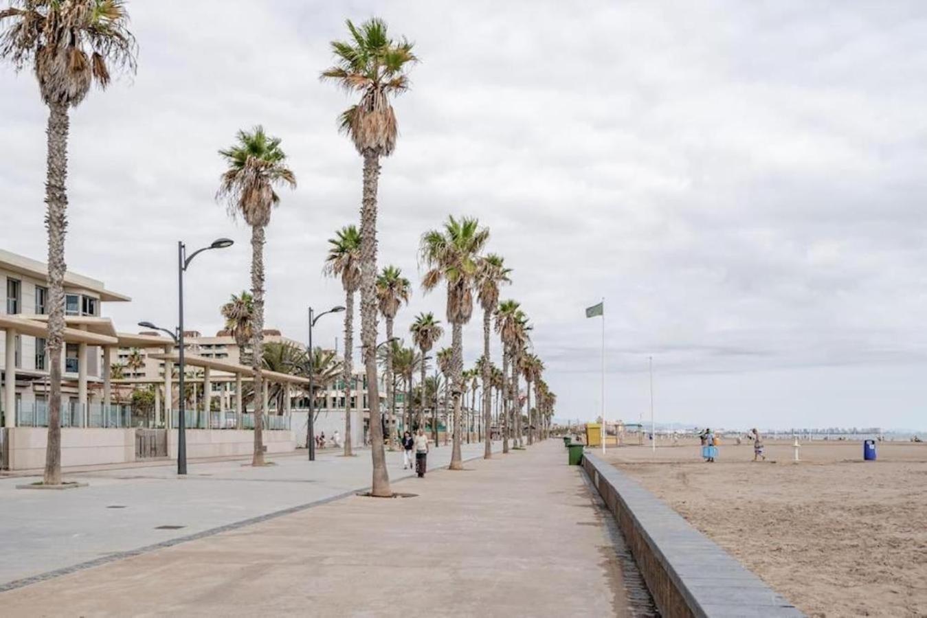 Fivestepstosea - Beach Apartment Valencie Exteriér fotografie
